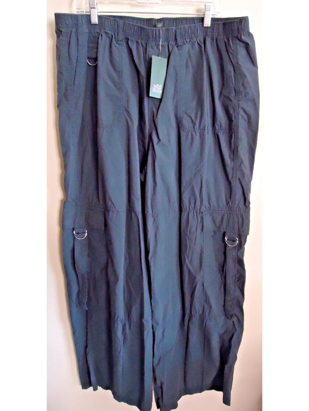 Wild Fable Parachute Cargo Pants Dark Gray XXL Y2K Wide Leg Utility Baggy NWT